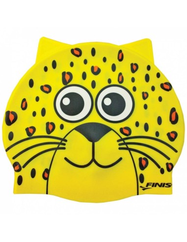 Cuffia Nuoto Bambino in Silicone - Leopardo | Finis | Offerta