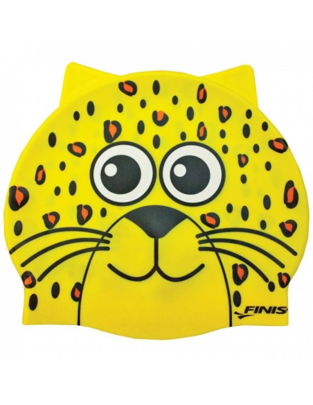 Cuffia Nuoto Bambino in Silicone - Leopardo | Finis | Offerta