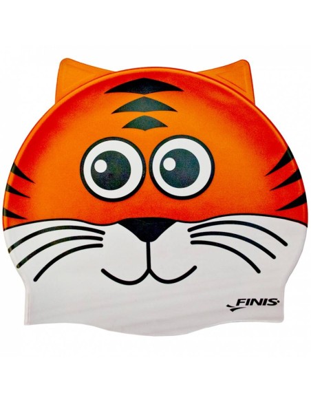 Cuffia Nuoto Bambino in Silicone - Tigre | Finis | Offerta Swimmershop