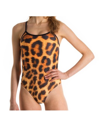 Costume allenamento donna Openback Leopardo SwimmerWear