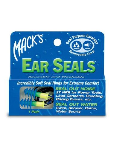 EAR PLUG Tappi per Orecchie Nuoto MACKS - Escludi Acqua e Rumore | Swimmershop