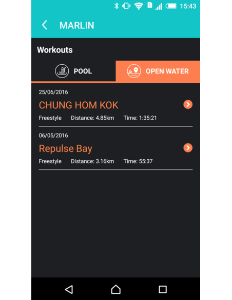 Marlin tracker GPS nuoto parlante a conduzione ossea