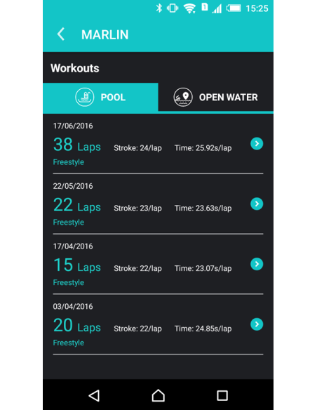 Marlin tracker GPS nuoto parlante a conduzione ossea
