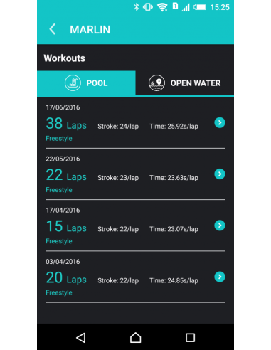 Marlin tracker GPS nuoto parlante a conduzione ossea