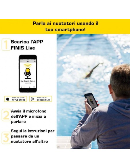 Comunicatore per nuotatori e allenatore Coach communicator
