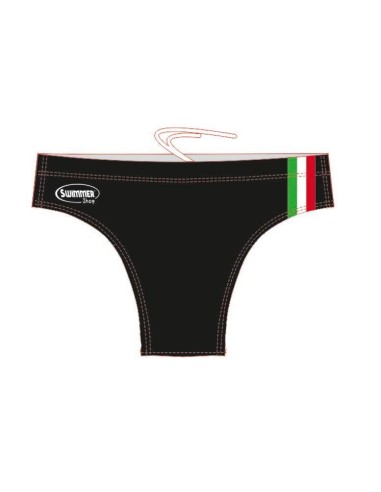 Costume da Piscina Uomo Italia Black SwimmerWear | Swimmershop