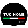 Cuffia Piscina con Nome in Silicone Nera, 790+ Nomi Disponibili