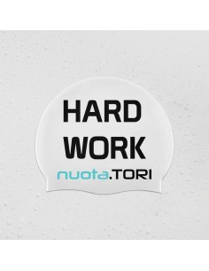 Cuffia in Silicone HARD WORK PAYS OFF Nuota.Tori 2