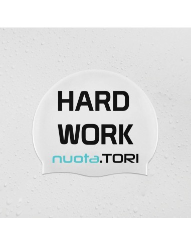 Cuffia in Silicone HARD WORK PAYS OFF Nuota.Tori