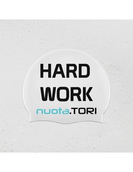 Cuffia in Silicone HARD WORK PAYS OFF Nuota.Tori