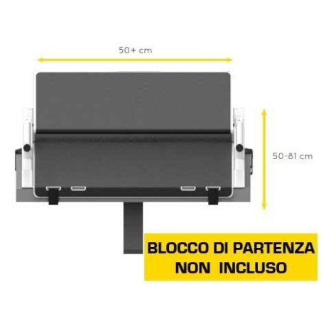 Pedana con Track Start Adattabile per Blocco di Partenza