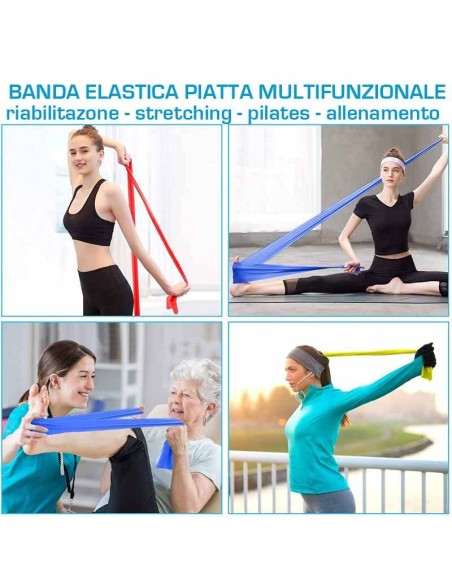 Set 3 Bande Elastiche per esercizi Fitness e Home