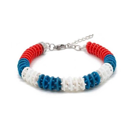 Bracciale Corsia Piscina in Bronzo e Plastica Riciclata