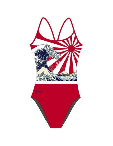 Costume da Bagno Intero per Piscina Donna Turbo Kanji Spallina Larga | Swimmershop