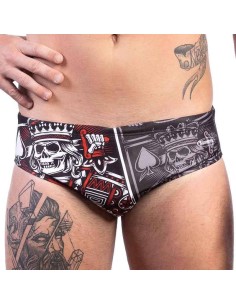 Costume Turbo Uomo Nuoto Piscina Card Skull | Swimmershop