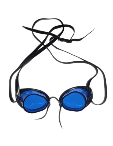 Occhialini svedesi gommati antiappannamento SwimmerWear con lenti deep blu