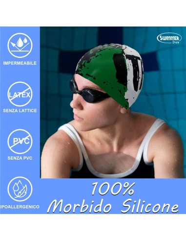 Cuffia Piscina Italia in Silicone Unisex | Alta QualitÃ 