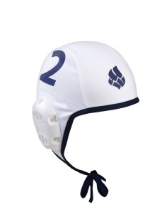 Cuffia Waterpolo Bianca con numero