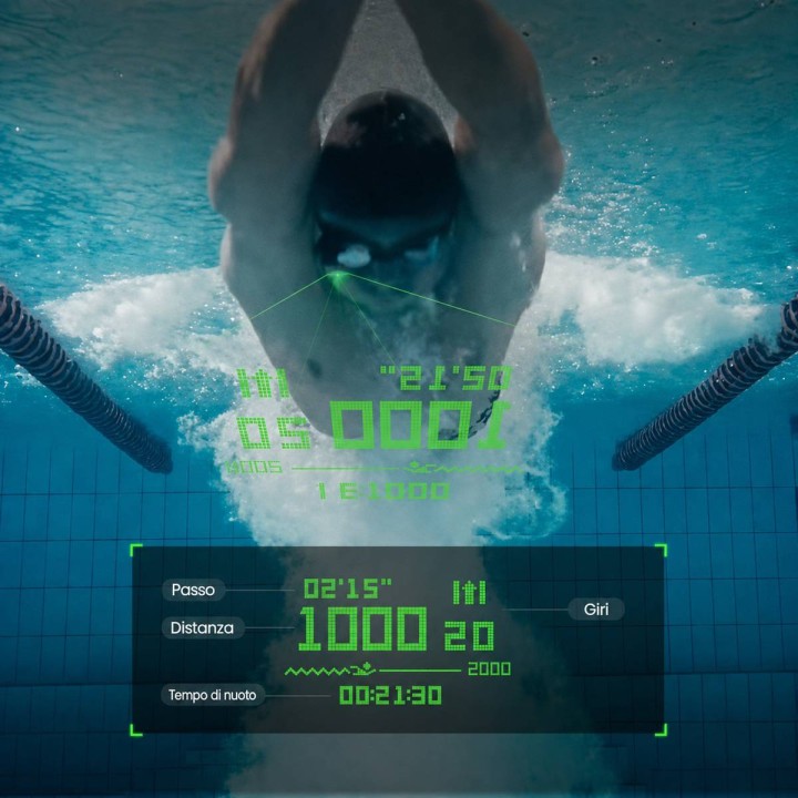 Holoswim 2 PRO Occhialini Nuoto Smart con AI