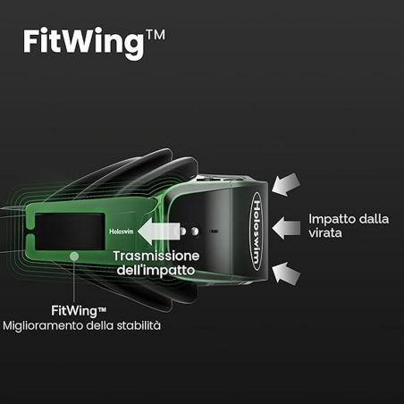 Holoswim 2 PRO Occhialini Nuoto Smart con AI