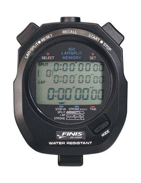 Cronometro FINIS 100 Memorie 3 linee display
