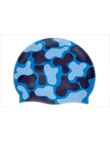 Cuffia in Silicone con fantasia Blu e Nera
