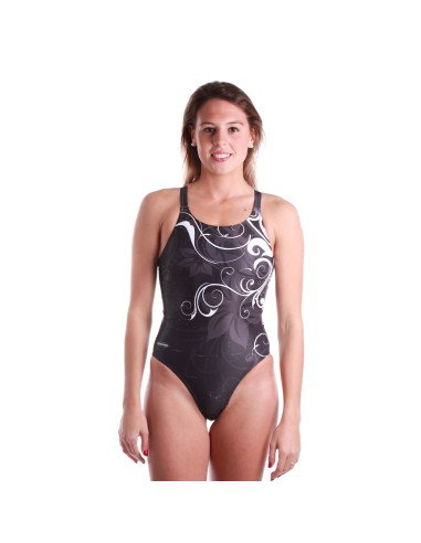 Costume donna intero BLACKWHITE FLOWER SwimWear
