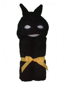 Asciugamano Mask Black con cappuccio 2