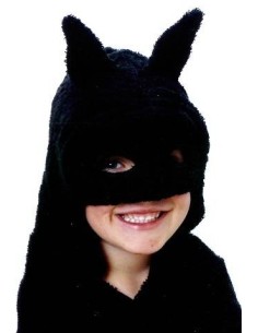 Asciugamano Mask Black con cappuccio