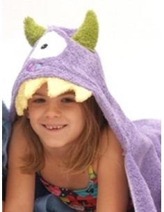 Asciugamano Monster Purple cappuccio