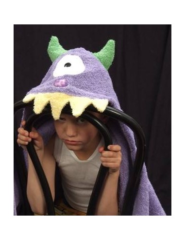 Asciugamano Monster Purple cappuccio