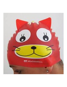 Cuffia in silicone di colore rosso a forma di Gatto 2