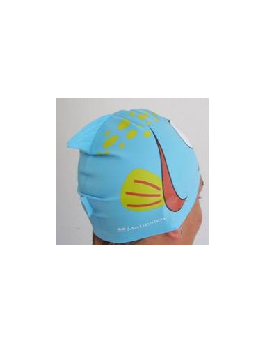 Cuffia in silicone di colore blu a forma di Pesce