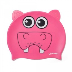 Cuffia Nuoto Bambino in Silicone - Ippopotamo Fucsia | Finis | Offerta