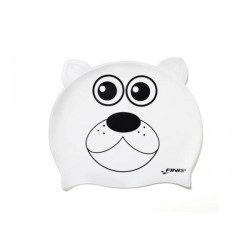 Cuffia Nuoto Bambino in Silicone - Orso Bianco | Finis | Offerta