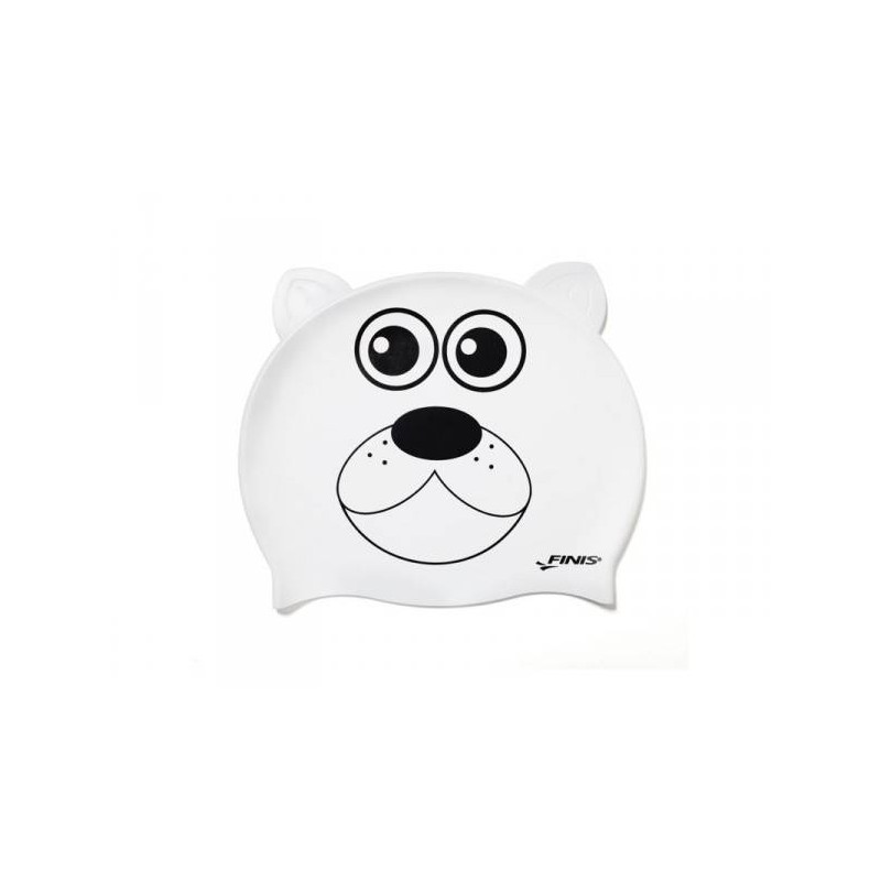 Cuffia Nuoto Bambino in Silicone - Orso Bianco | Finis | Offerta