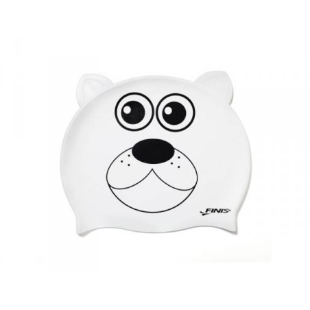Cuffia Nuoto Bambino in Silicone - Orso Bianco | Finis | Offerta