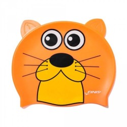 Cuffia Nuoto Bambino in Silicone - Lontra Arancione | Finis | Offerta