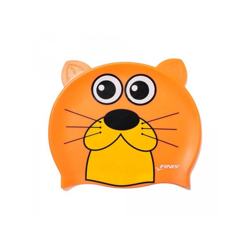 Cuffia Nuoto Bambino in Silicone - Lontra Arancione | Finis | Offerta