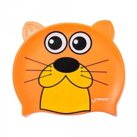 Cuffia Nuoto Bambino in Silicone - Lontra Arancione | Finis | Offerta