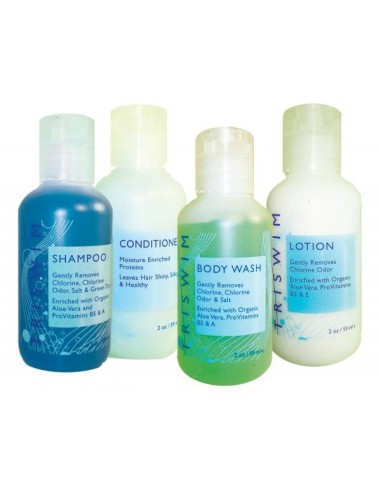Set doccia Triswim: balsamo, shampoo, bagnoschiuma e crema