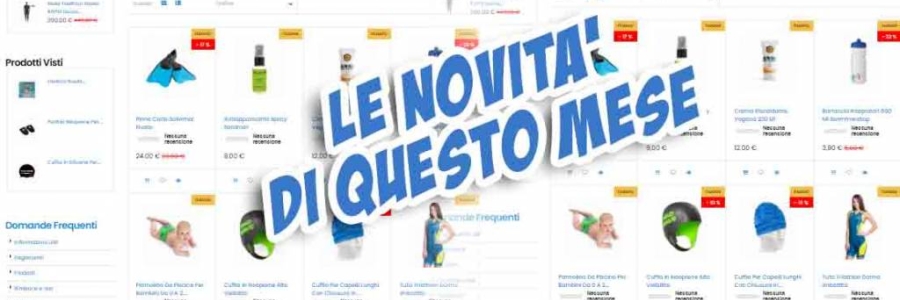 Le novità Swimmershop di Luglio Agosto 2022