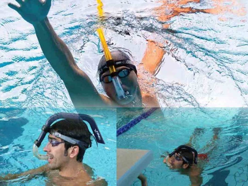 Allenarsi con il tubo frontale per il nuoto, un esercizio interessante