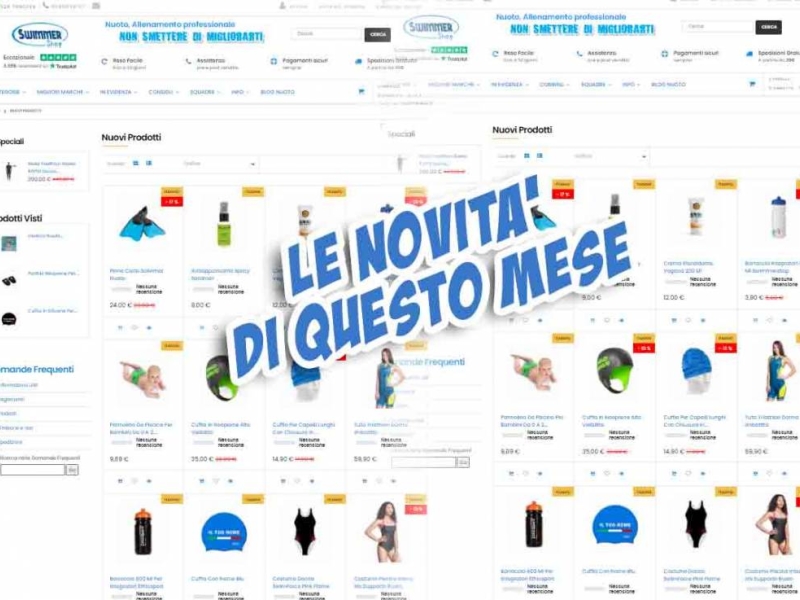 Le novità Swimmershop di Luglio Agosto 2022