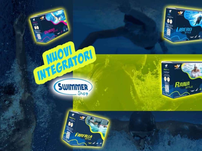 Arrivati i nuovi integratori specifici per il nuoto.